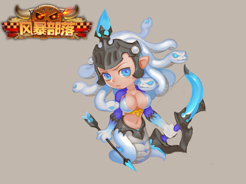 《风暴部落》手游 前排一姐美杜莎属性详解