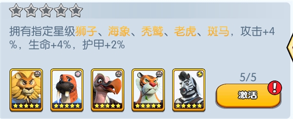 《宠兽争斗》手游 狮子羁绊加成介绍