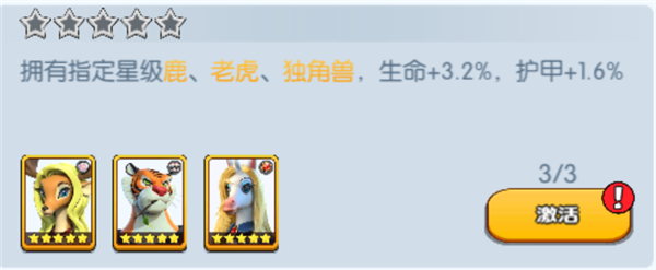 《宠兽争斗》手游 鹿羁绊加成介绍