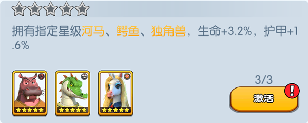 《宠兽争斗》手游 河马羁绊加成介绍