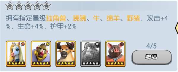 《宠兽争斗》手游 独角兽羁绊加成介绍