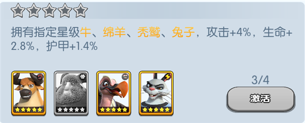 《宠兽争斗》手游 牛羁绊加成介绍