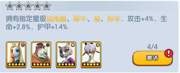 《宠兽争斗》手游 独角兽羁绊加成介绍