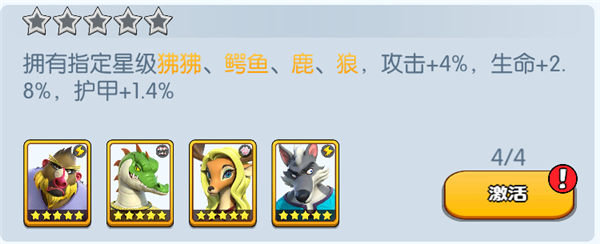 《宠兽争斗》手游 狒狒羁绊加成介绍