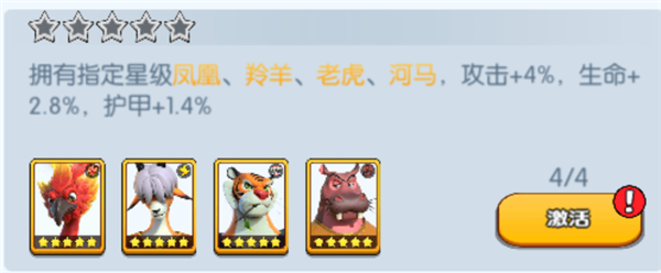 《宠兽争斗》手游 凤凰羁绊加成介绍