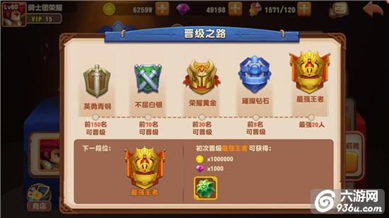 《暴走骑士团》手游 竞技场玩法大全